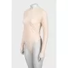 Beige bodysuit with logo
