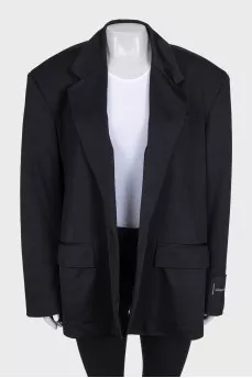 Oversized black jacket