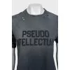 Pseudo Intellectual Black Ripped T-Shirt
