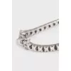 White gold tennis bracelet with diamonds