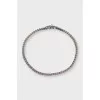 White gold tennis bracelet with diamonds