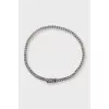 White gold tennis bracelet with diamonds