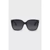 Black sunglasses with logo