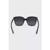 Black sunglasses with logo