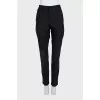 Черные slim fit брюки