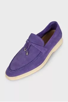 Фиолетовые лоферы Summer Charms Walk из замши 