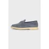 Summer Walk grey suede loafers