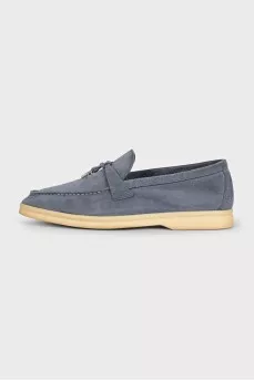 Summer Walk grey suede loafers