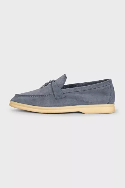 Summer Walk grey suede loafers