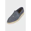Summer Walk grey suede loafers