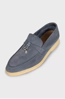 Summer Walk grey suede loafers