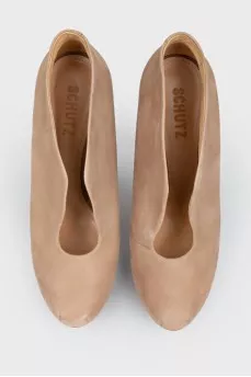 Slip-on stiletto leather ankle boots