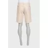 Men's straight-cut shorts with a zipper