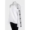 Loose long sleeve top with open shoulders