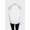 Loose long sleeve top with open shoulders