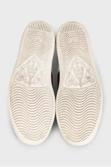 Кеды белого цвета Ace by Gucci x Disney