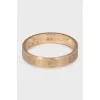 Love ring in yellow gold