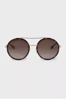 Round sunglasses with colored temples