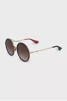 Round sunglasses with colored temples