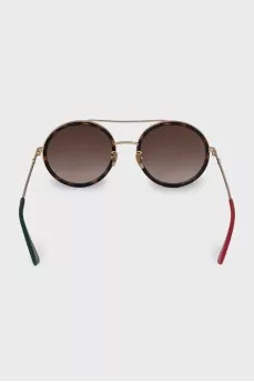 Round sunglasses with colored temples