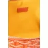 Orange cosmetic bag made from signature canvas