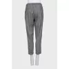 Gray trousers with patch pockets
