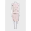 Lace top and skirt suit