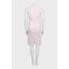 Lace top and skirt suit
