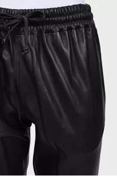 Cropped trousers with ties