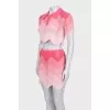 Pink knitted suit