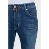 Men's straight-fit jeans with logo