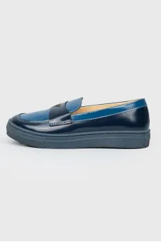 Blue children's loafers