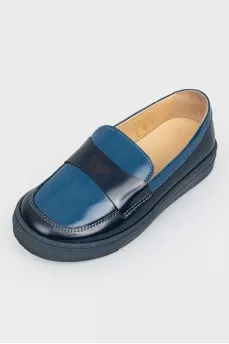 Blue children's loafers