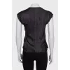 Black T-shirt with raw edges