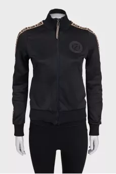 Sports jacket with a branded logo