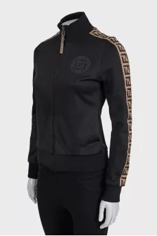 Sports jacket with a branded logo