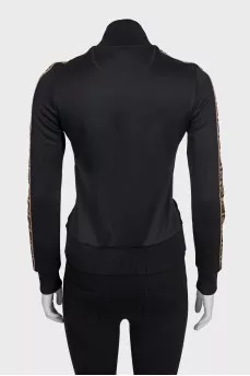 Sports jacket with a branded logo