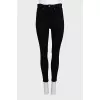 Black high-waisted jeans