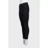 Black high-waisted jeans