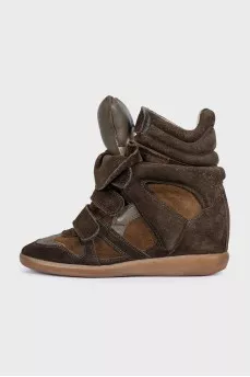 Коричневі снікерси Bekett