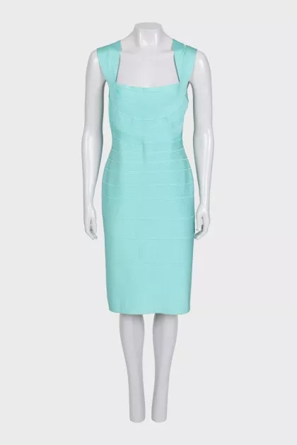Light blue fitted dress with tag