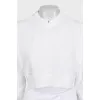 White tracksuit with a cropped jacket