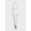 White tracksuit with a cropped jacket