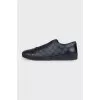Men's sneakers with signature canvas inserts