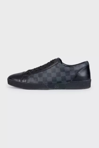 Men's sneakers with signature canvas inserts