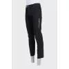 Men's black jeans with print