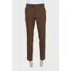 Men's brown wool trousers