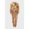 Printed tracksuit consisting of a cropped hoodie and trousers