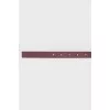 Burgundy leather belt