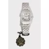 Diamond watch with tag